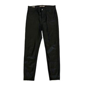 Levis 720 High Rise Skinny Pants 28 Black Ankle Slim Chic Stretch
